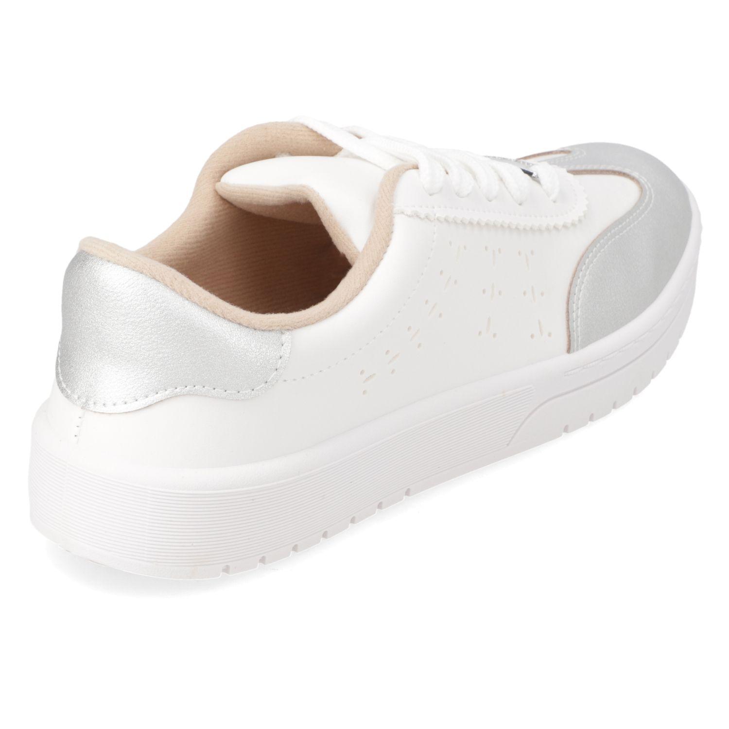 Zapatilla Casual Blanco Moleca-4