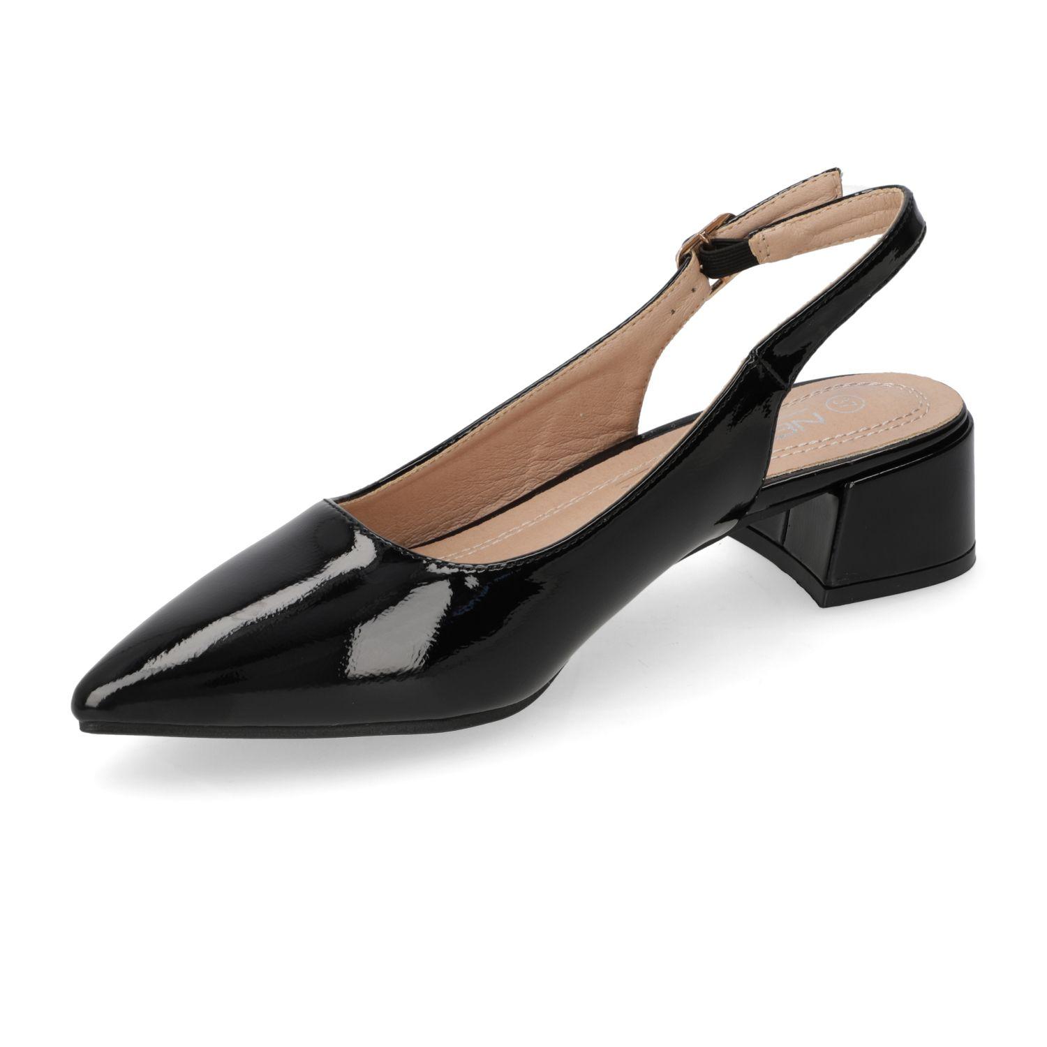 Zapato taco New Walk Negro 15882-2