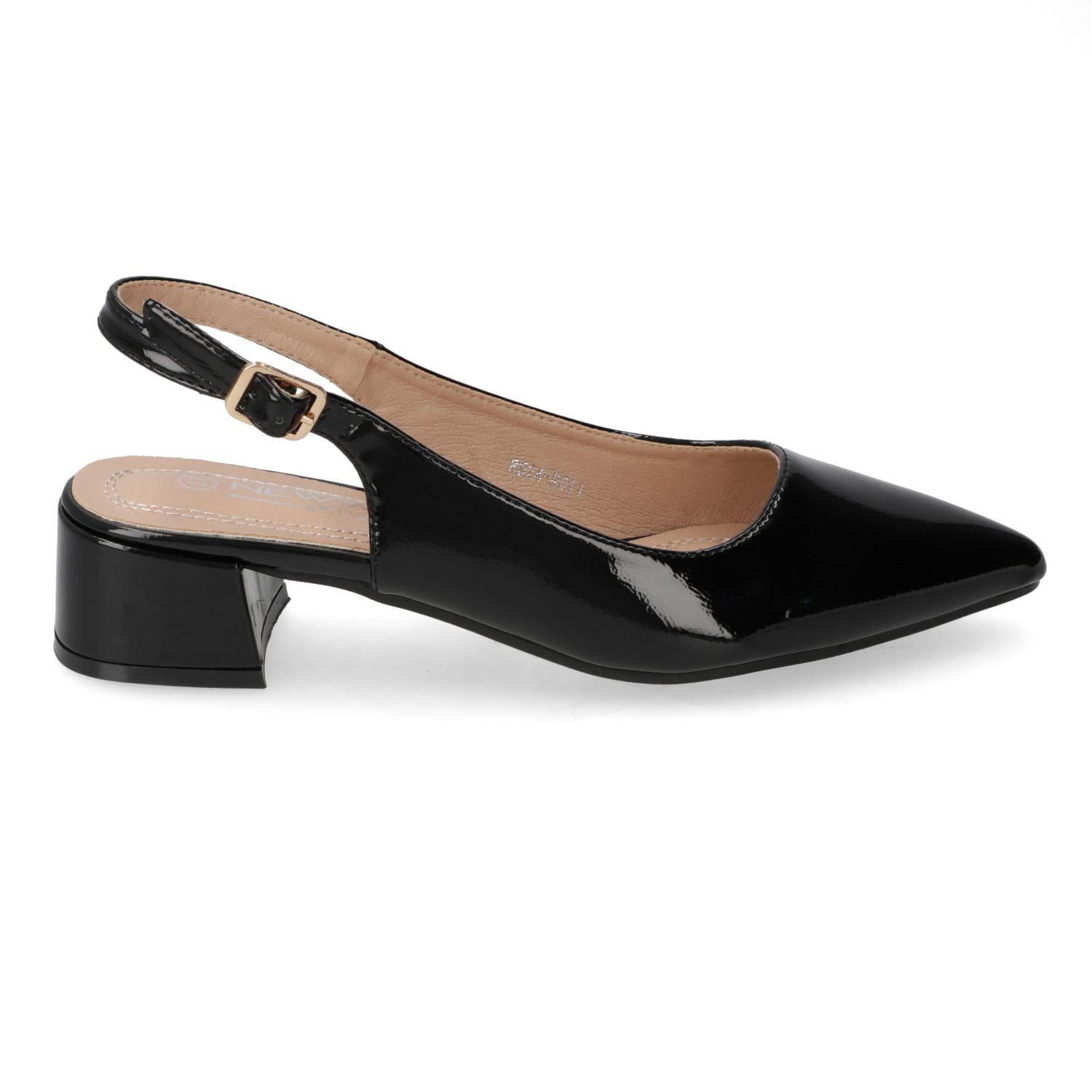 Zapato taco New Walk Negro 15882-5