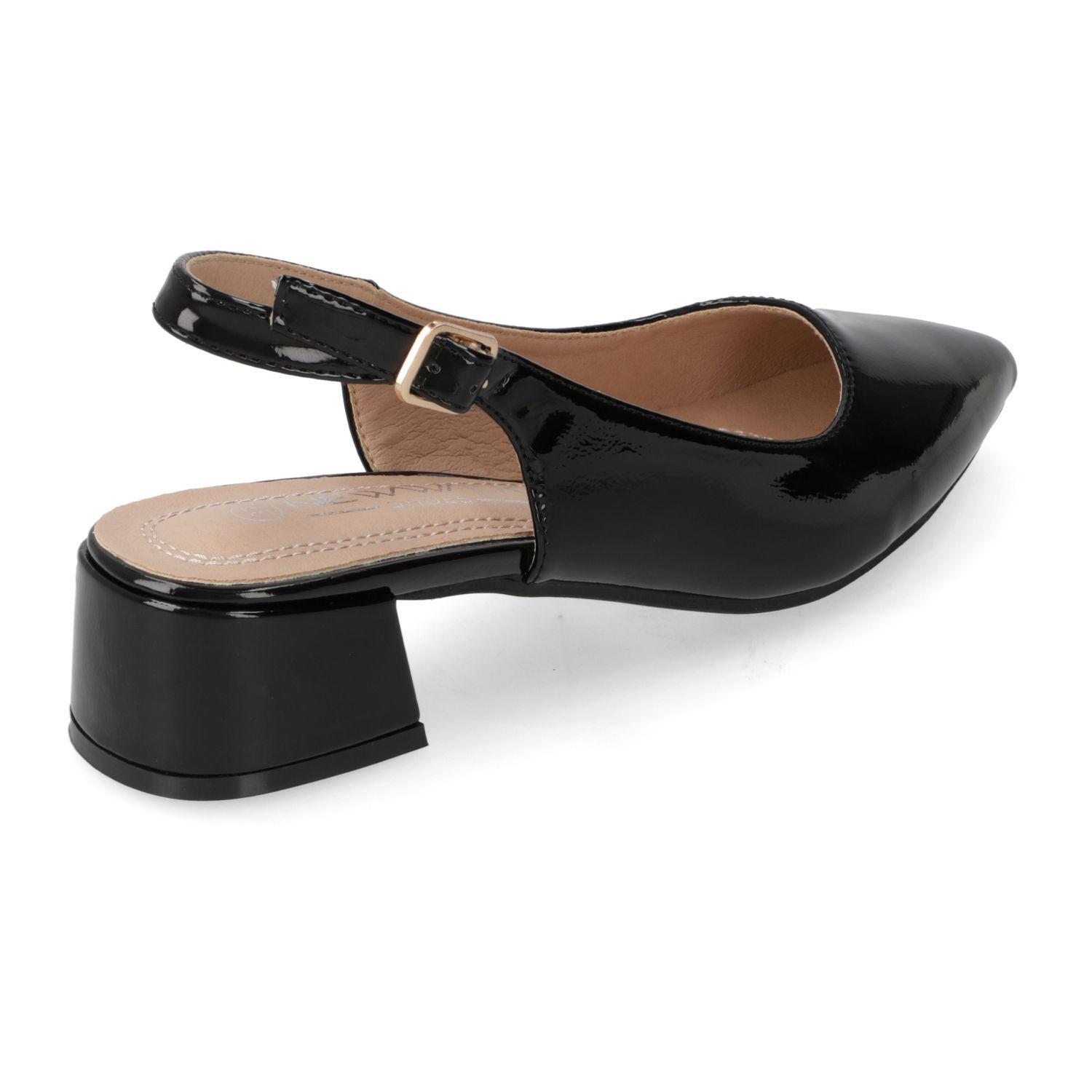 Zapato taco New Walk Negro 15882-3
