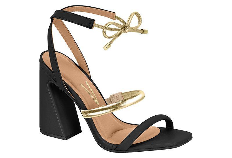 Sandalia Taco Vizzano Negro 10271-0
