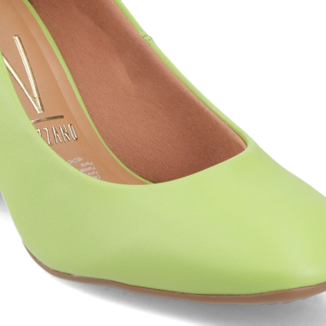 Tacones Mujer Vizzano Eco Cuero Verde Ancho 10 Cm-6