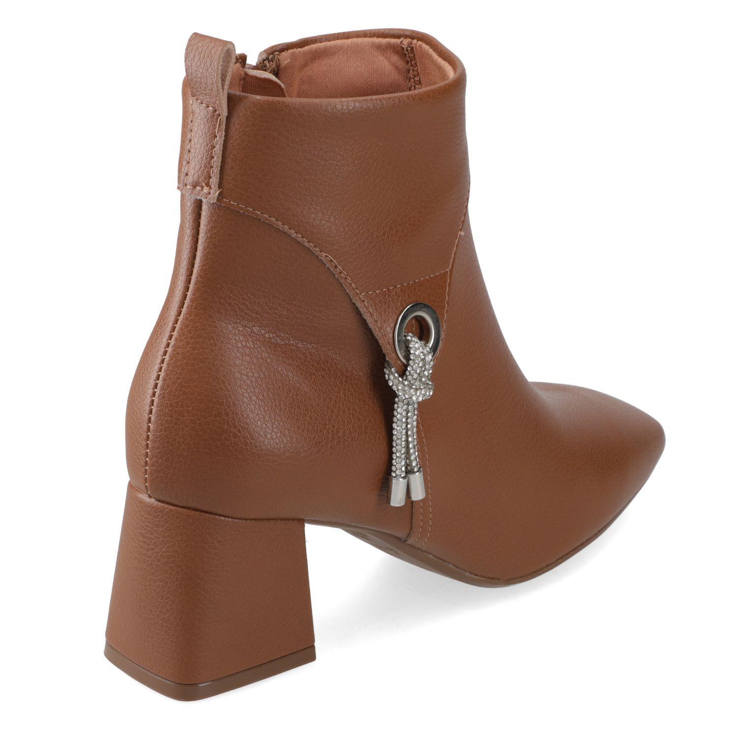 Botín Vizzano Taco Ancho 5 cm Camel -3