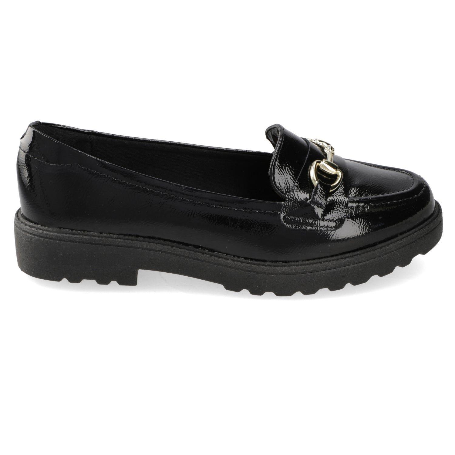 Mocasines Mujer Negro Charol Modare-2
