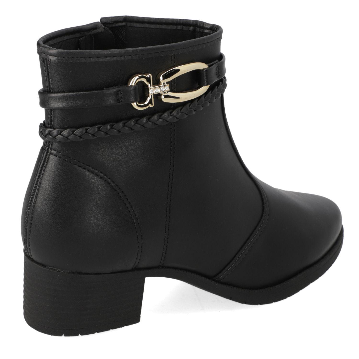 Botin Taco Moleca Negro 16513-4