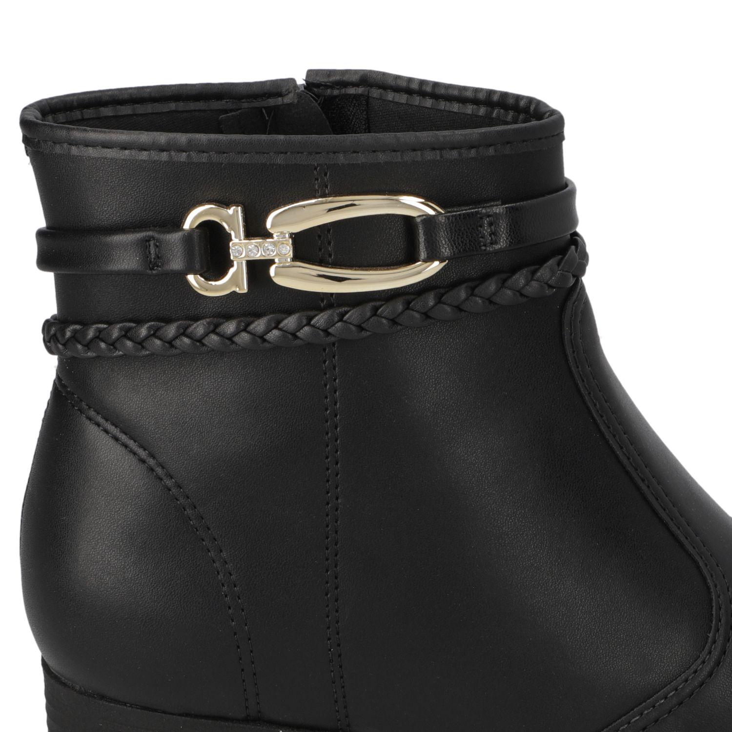 Botin Taco Moleca Negro 16513-5