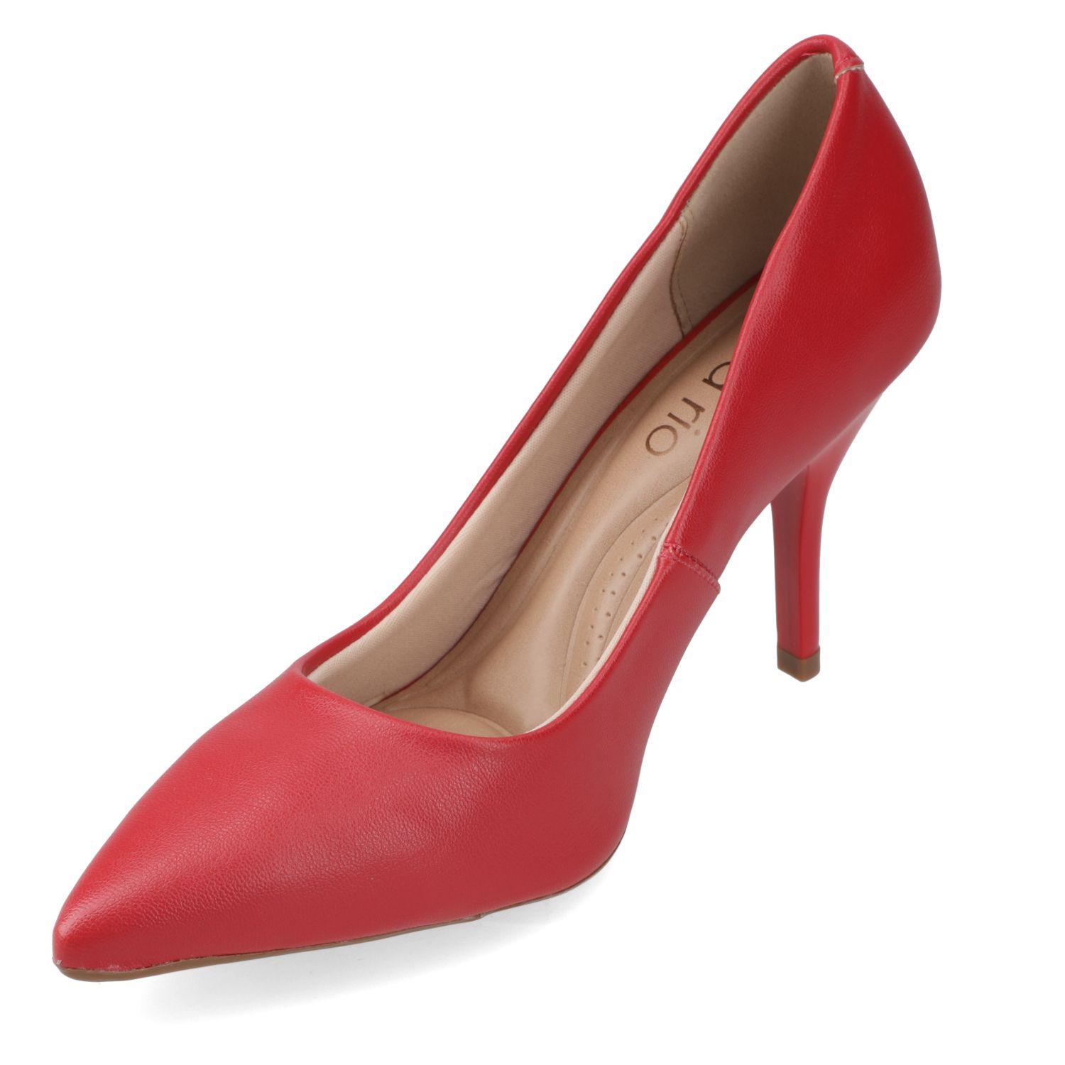 Stiletto Beira Rio Rojo Taco 10 Cm-2