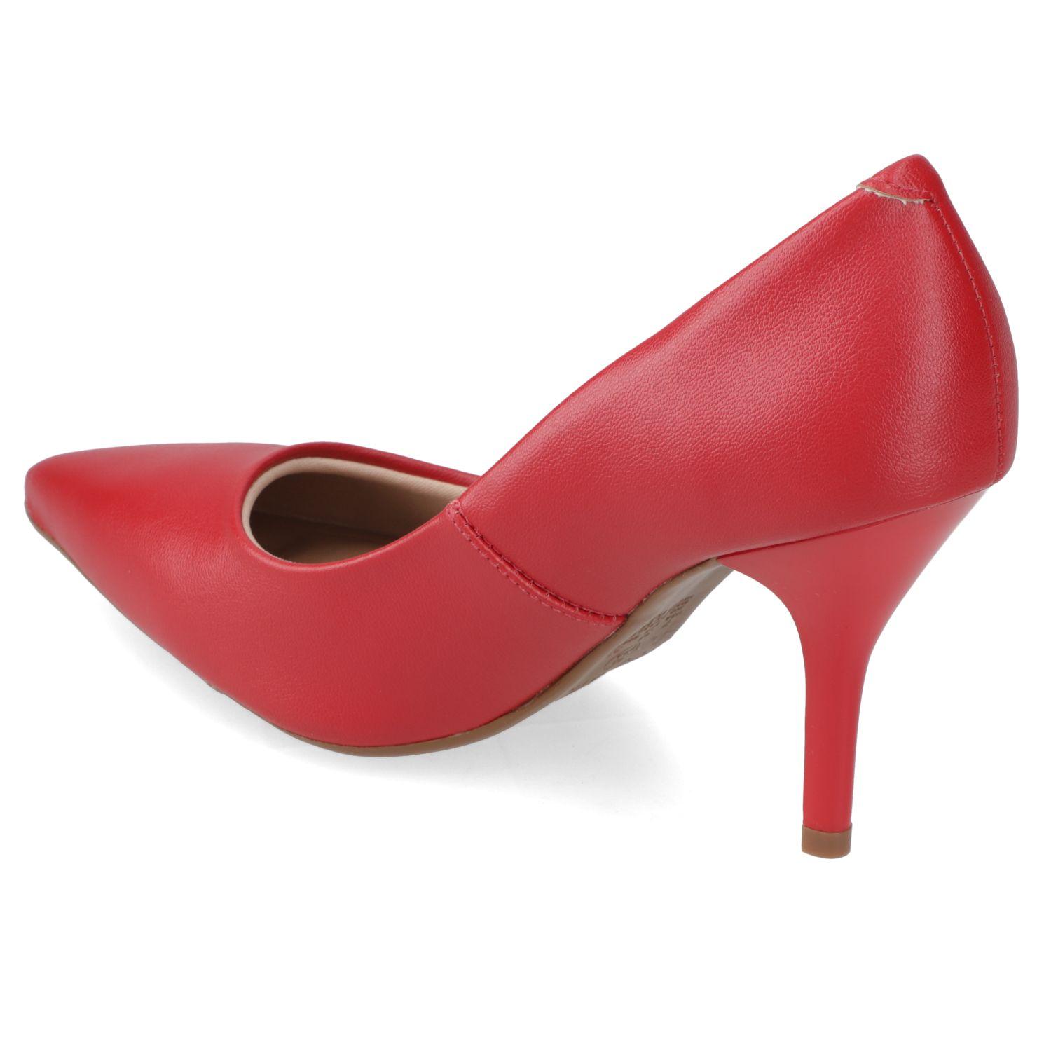 Stiletto Beira Rio Rojo Taco 10 Cm-3