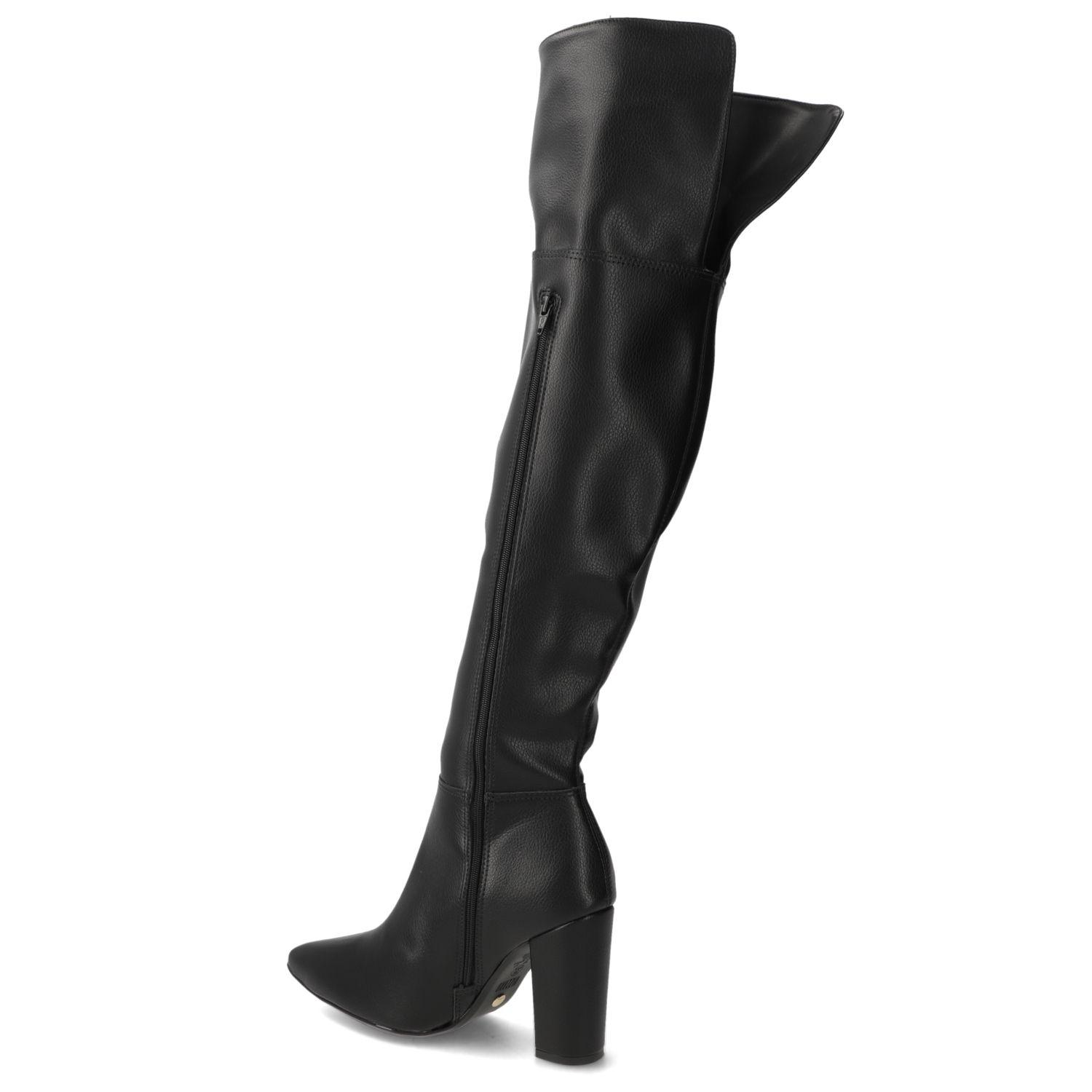 Bota Taco Ancho Negra Vizzano-4
