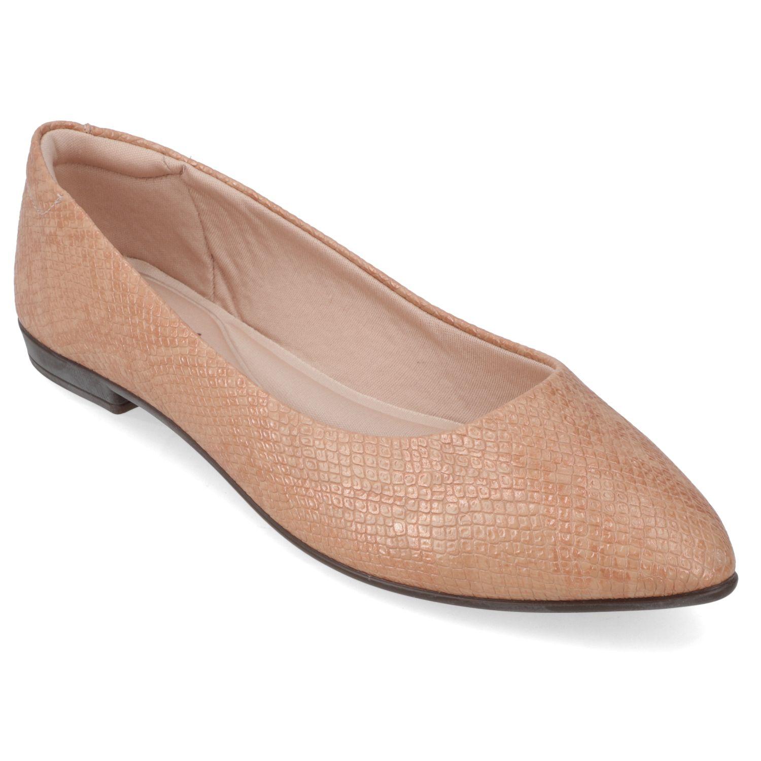 Ballerina Beira Rio Nude 658-Oro Rosa Napa Metalica Snake-0
