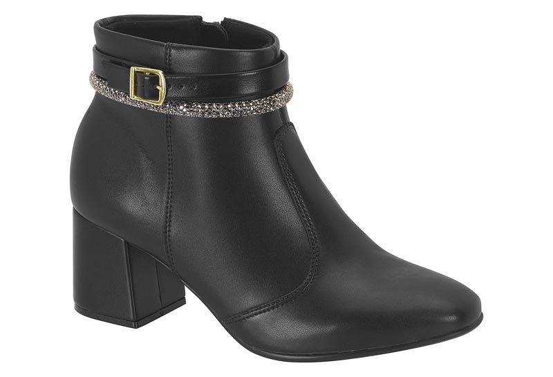 Botin Mujer Negro 9076-107- Beira Rio-0