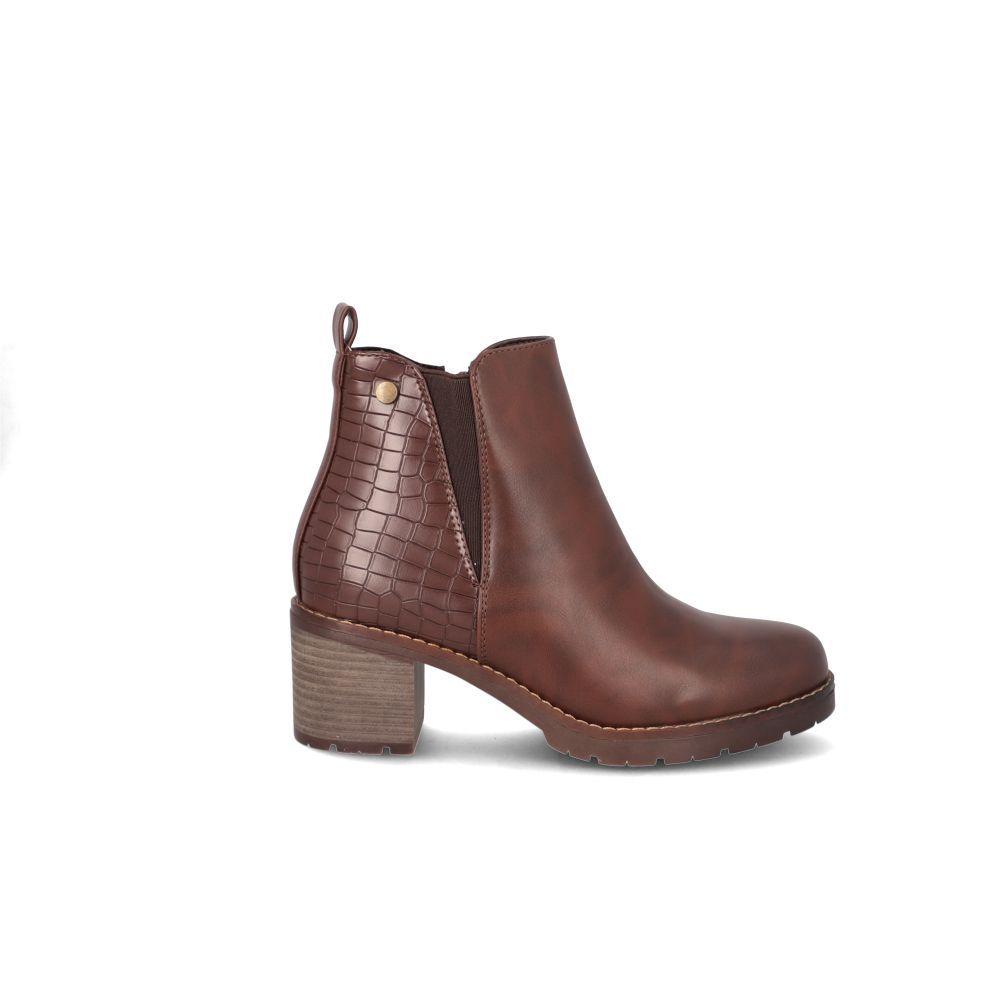 Botin Mujer Cafe 2317-13-P New Walk-0