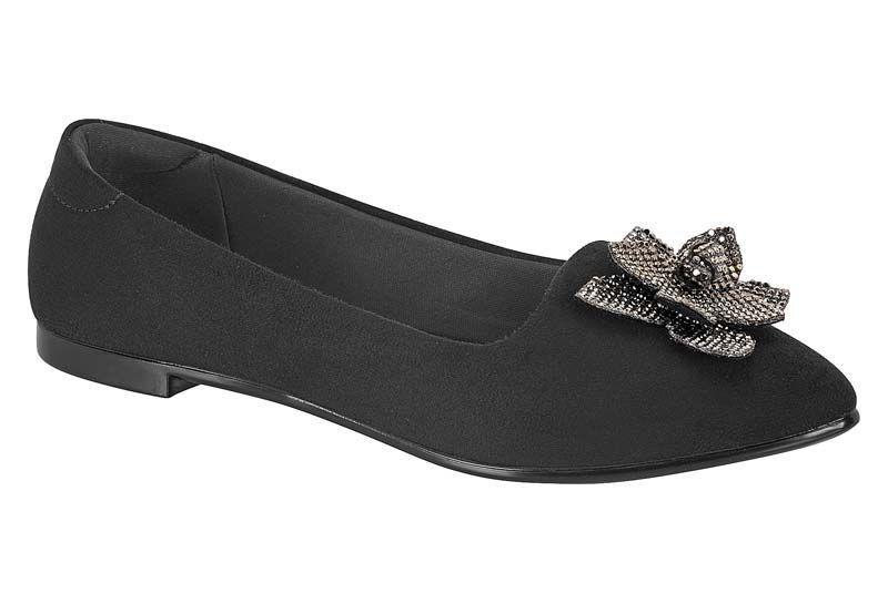 Ballerina Mujer Gamuza Negro 5635-1073 Moleca-0