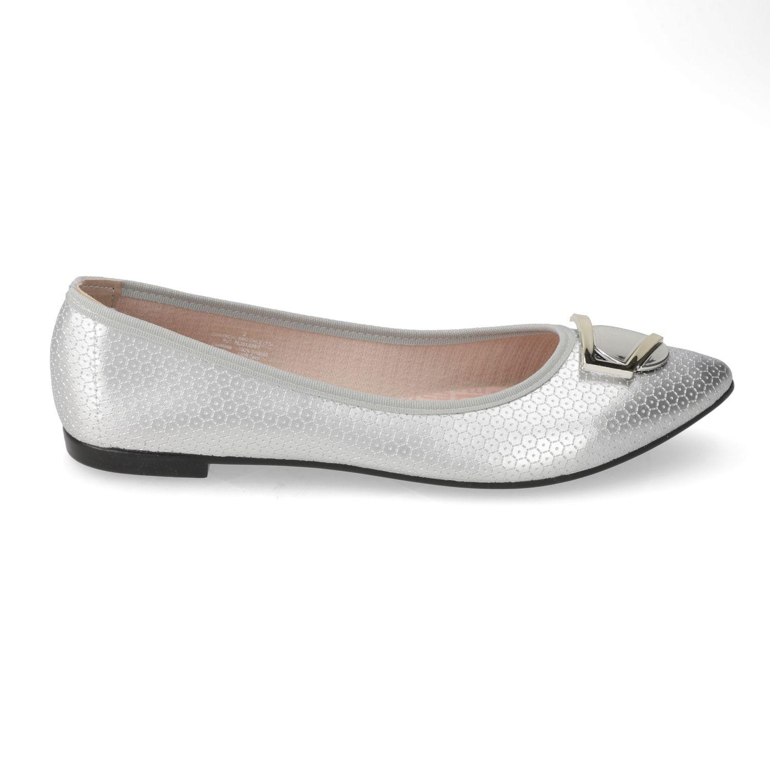 Ballerina Moleca Plateado Metalico 15944-0