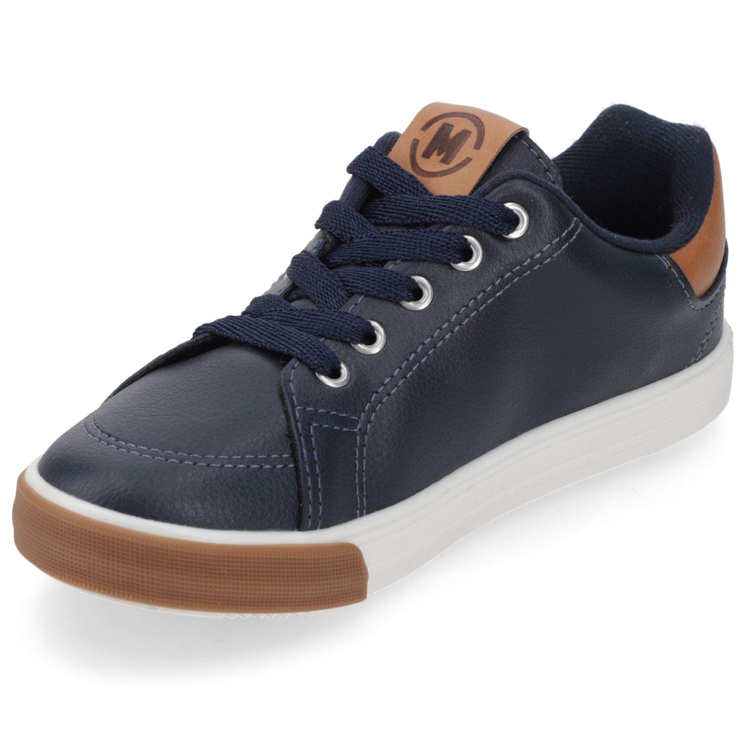 Zapatilla Urbana Niño Azul con Café Molekinho-2