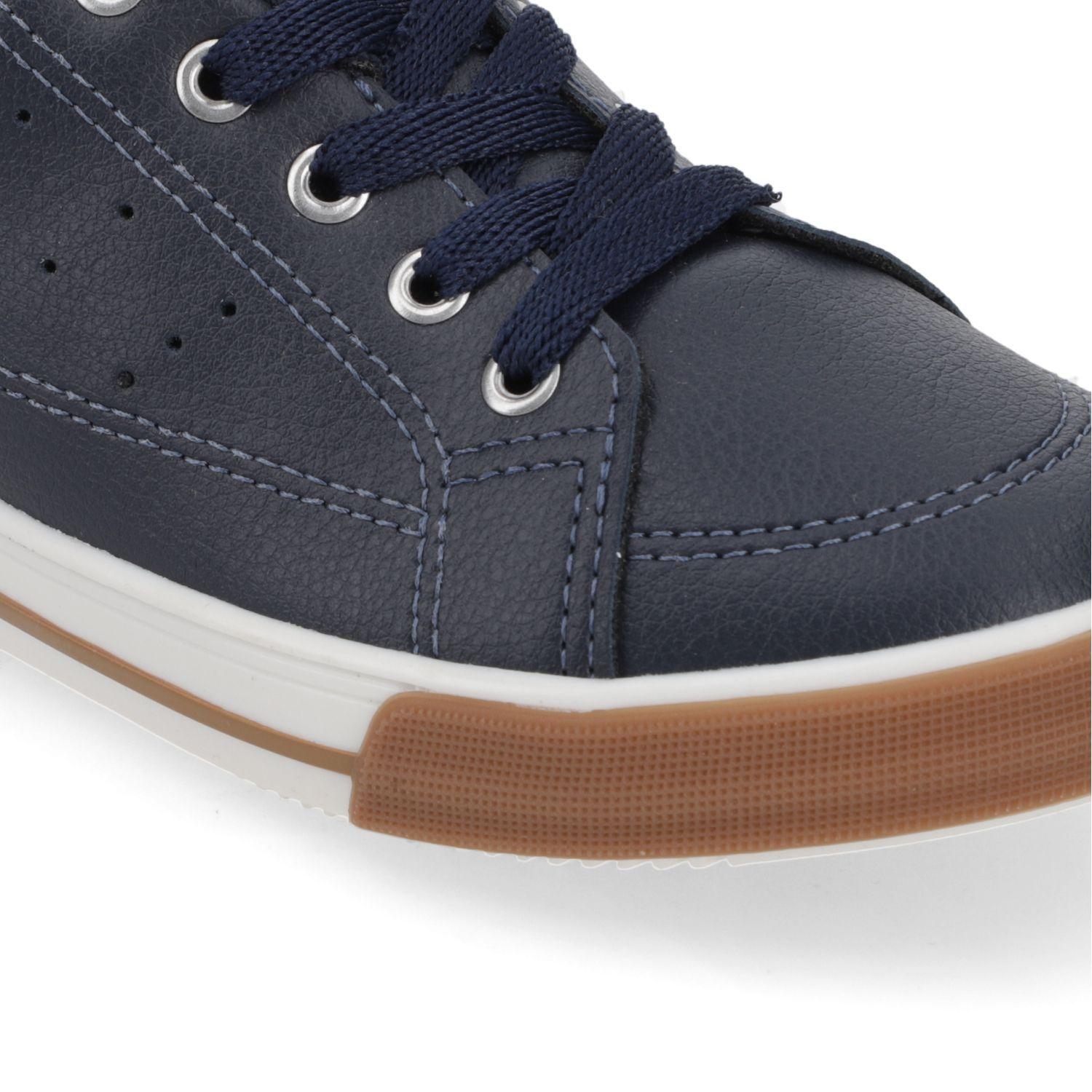 Zapatilla Urbana Niño Azul con Café Molekinho-5
