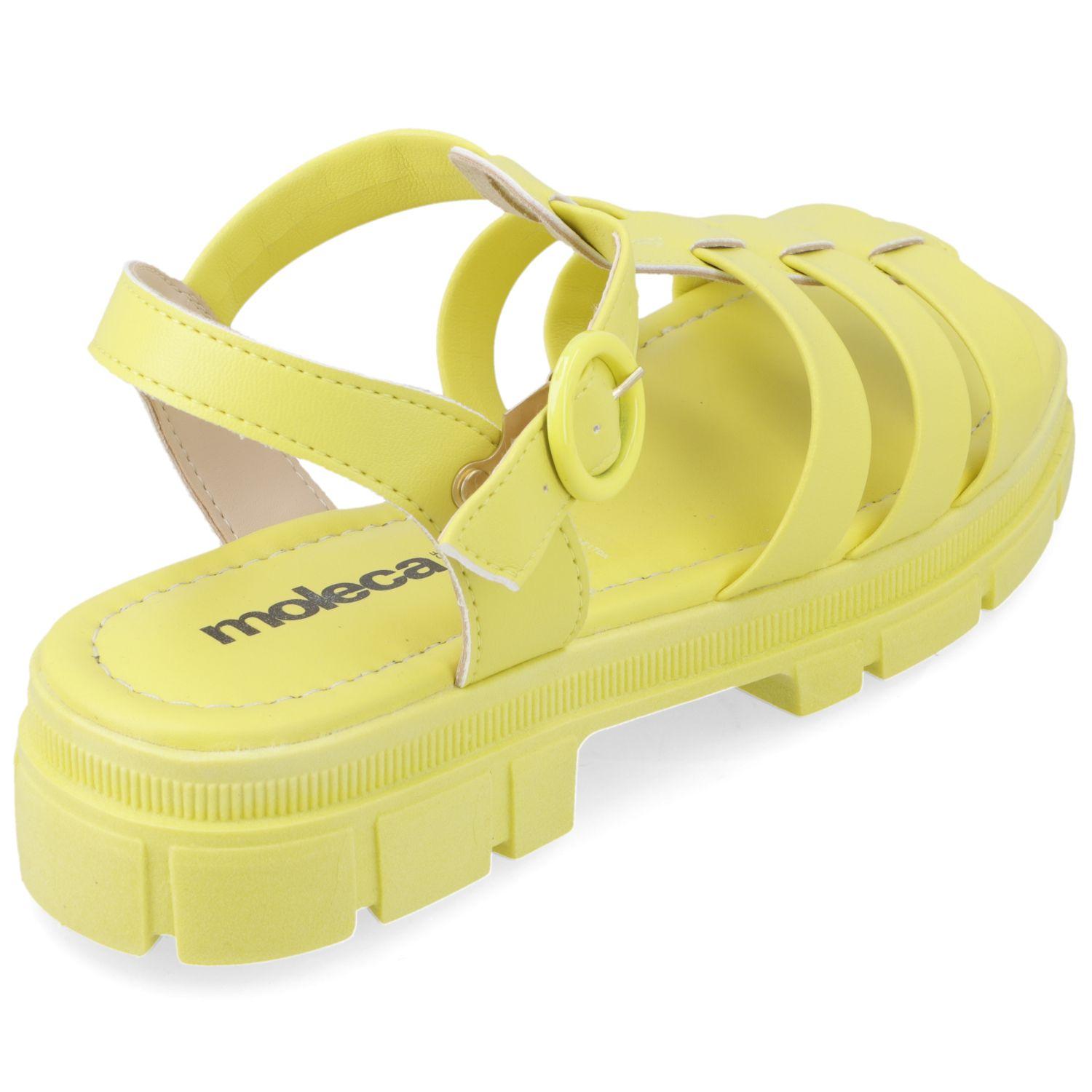 Sandalia Plana Moleca Amarillo 10879-4