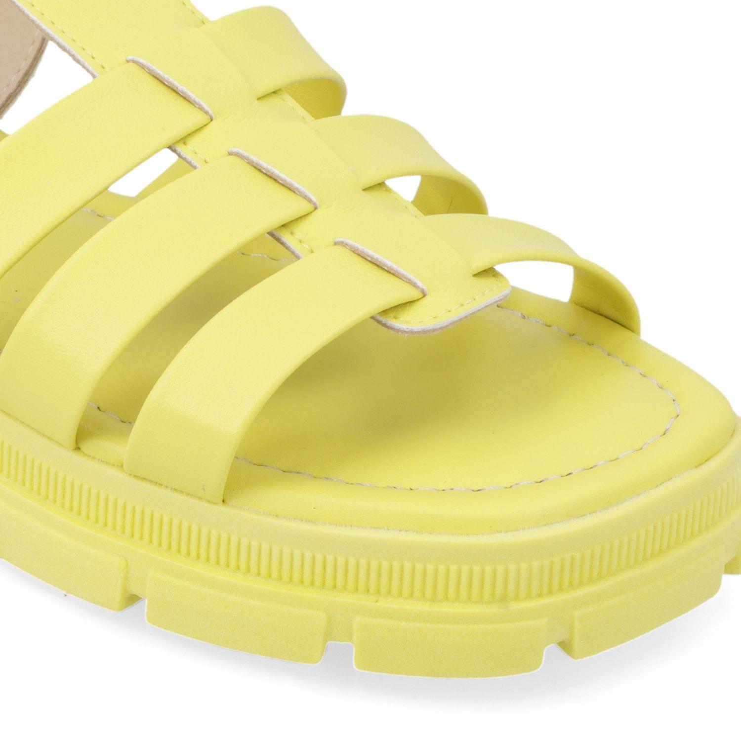 Sandalia Plana Moleca Amarillo 10879-5