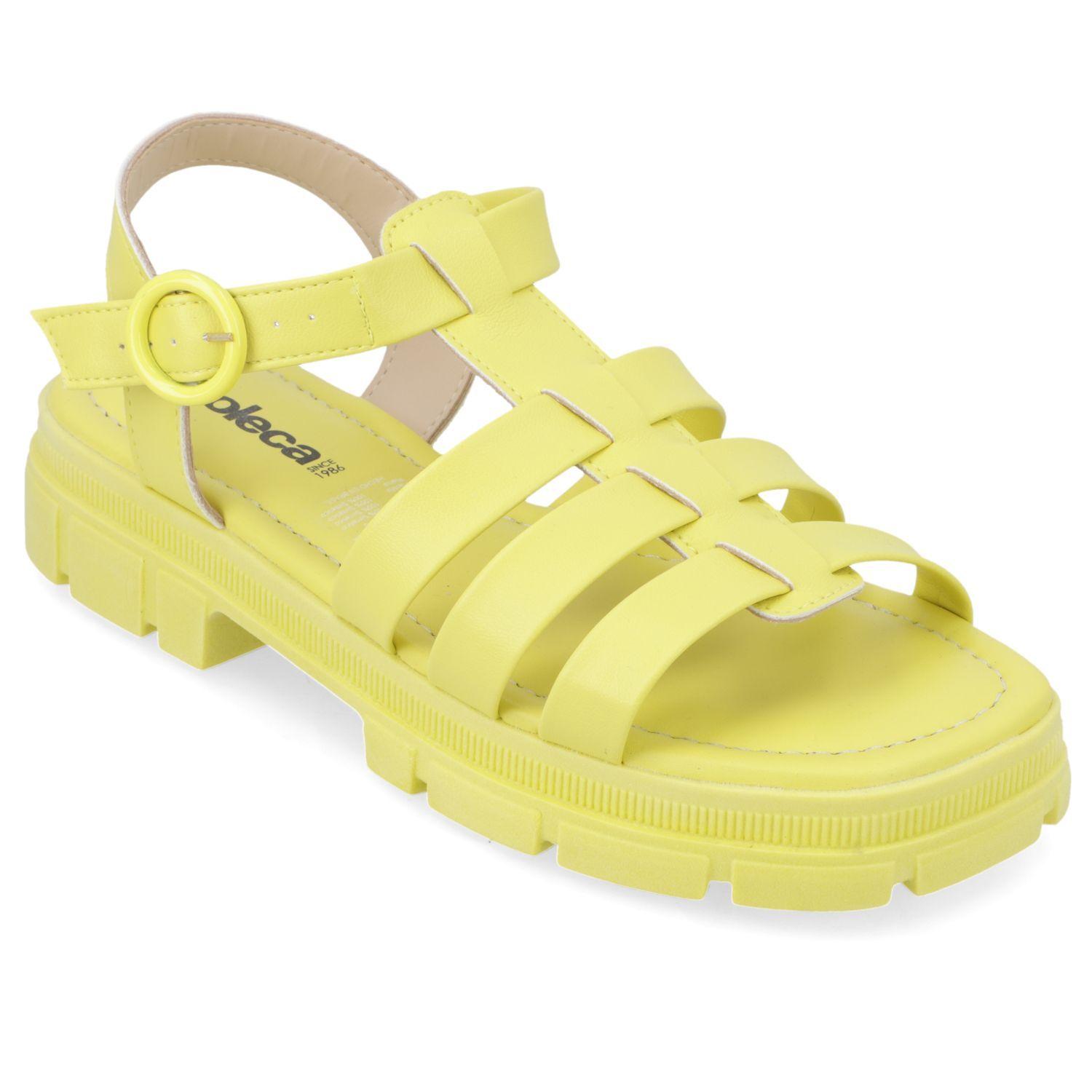 Sandalia Plana Moleca Amarillo 10879-0