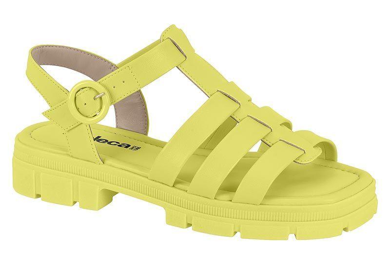 Sandalia Plana Moleca Amarillo 10879-6