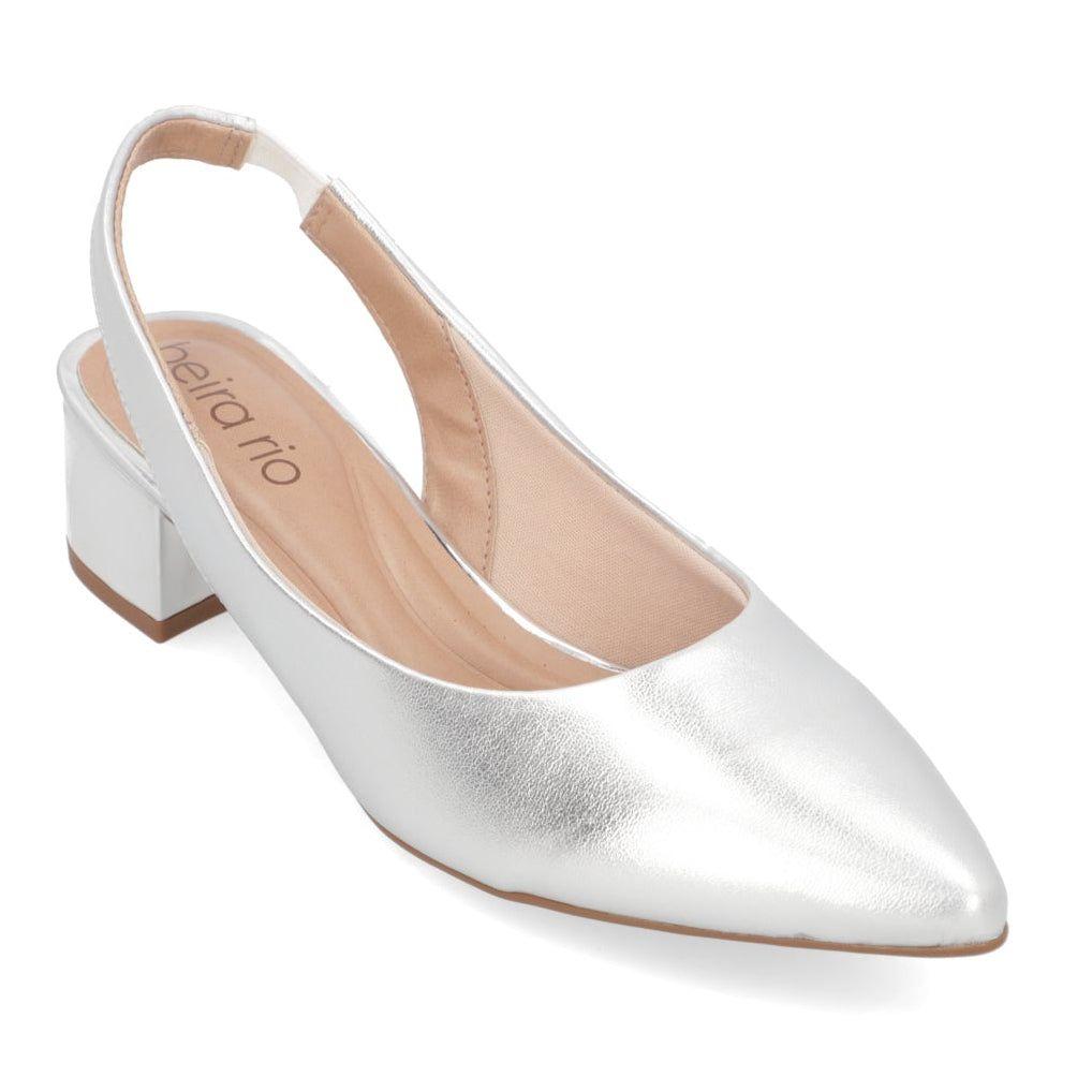 Zapato Taco Beira Rio Plateado-0