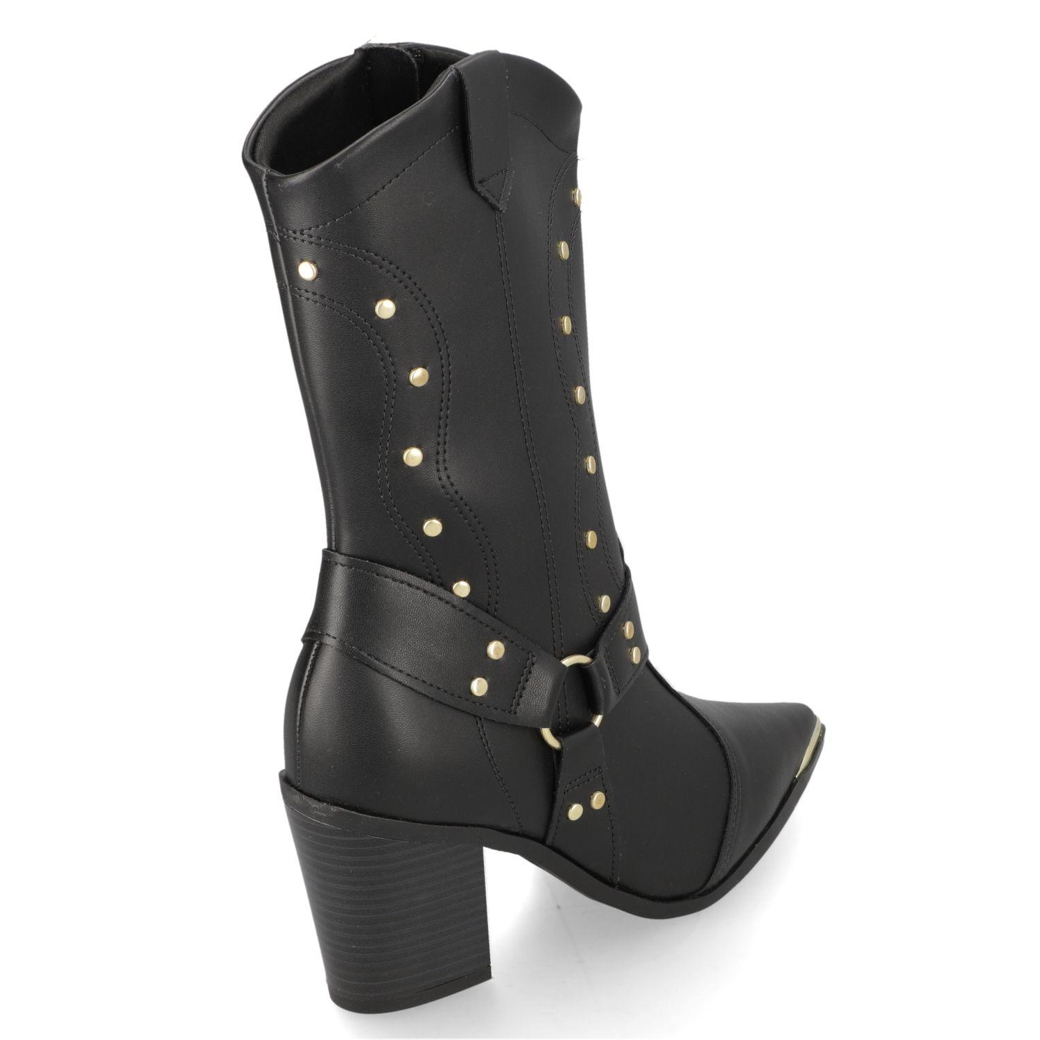 Bota Texana Negra Vizzano-4