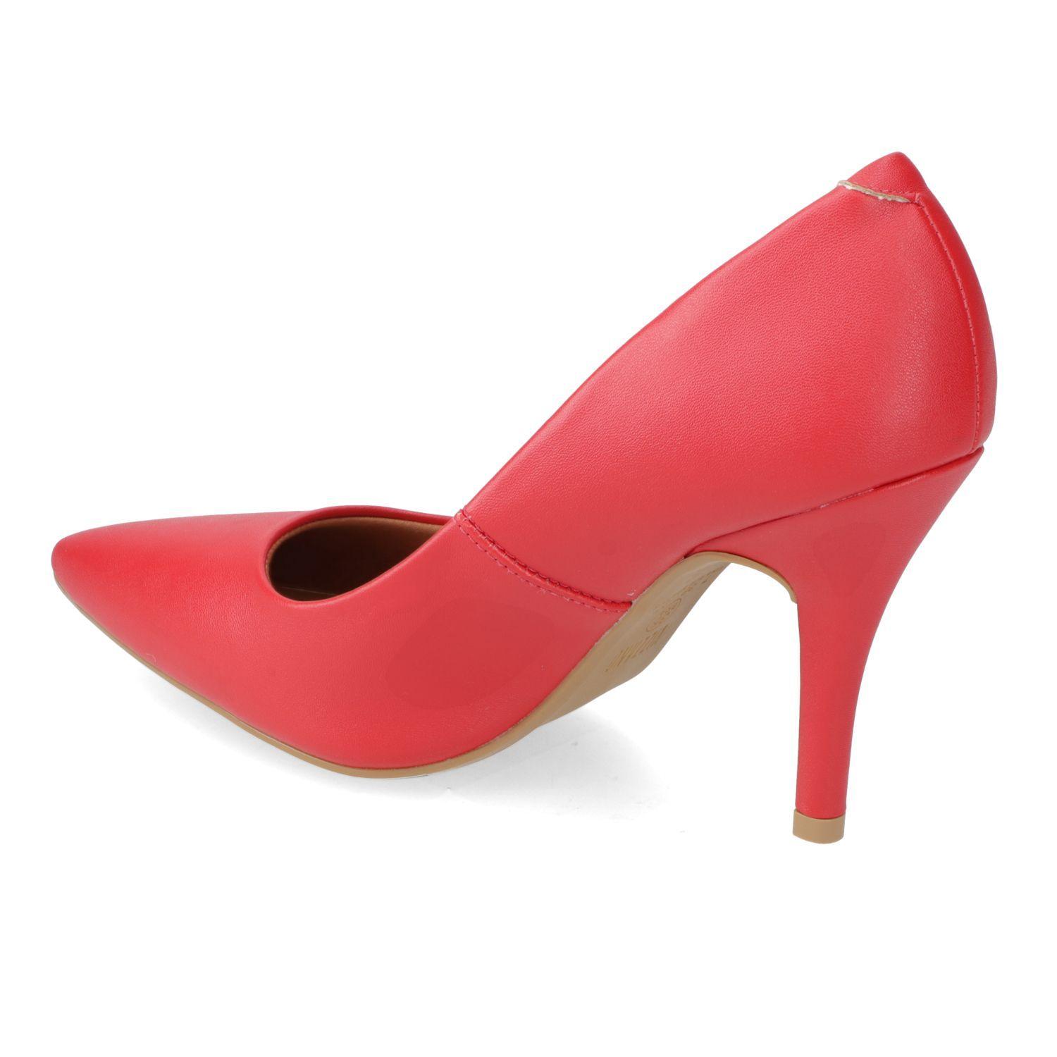 Zapato Mujer Taco Aguja Stiletto Rojo 1184-1101 Vizzano-3
