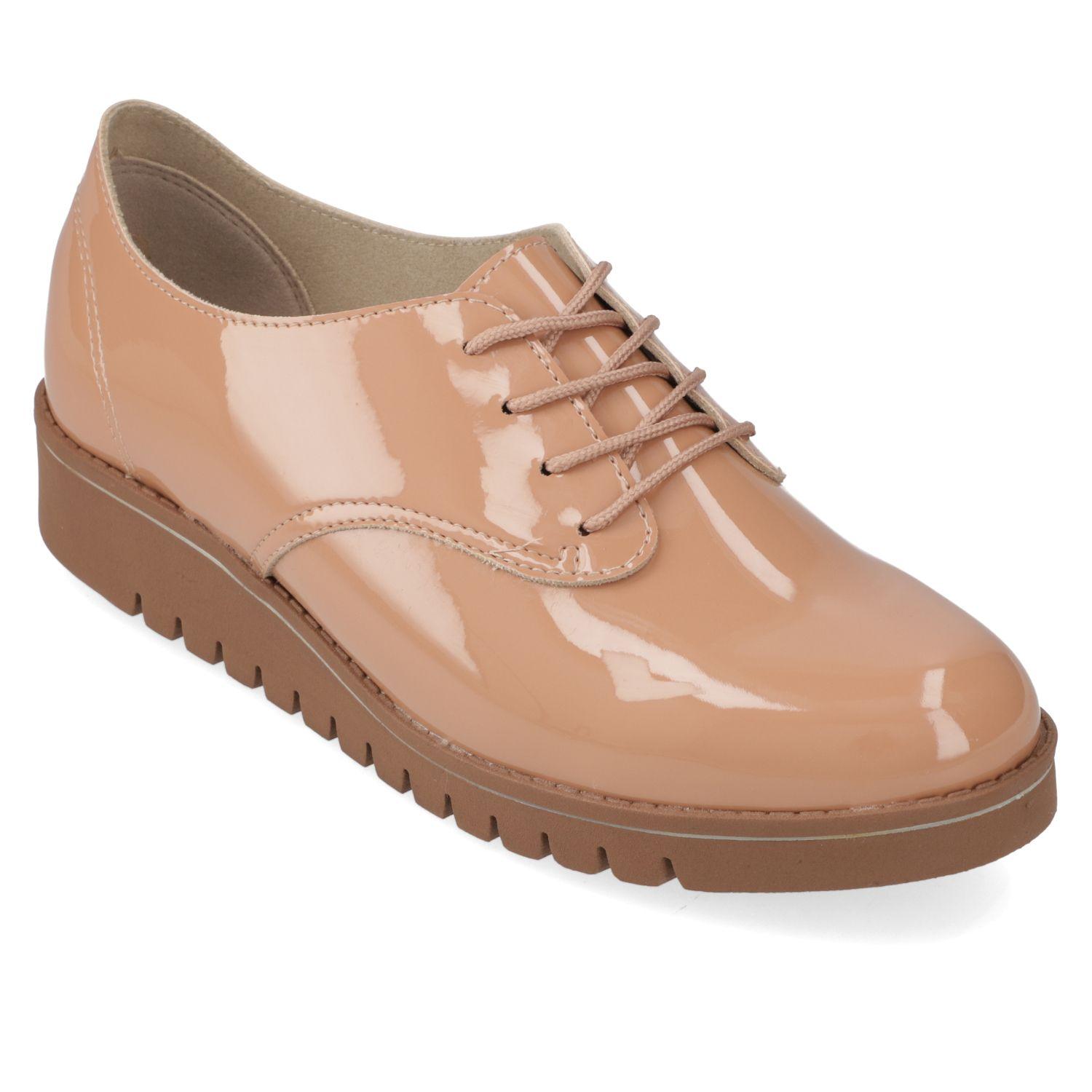 Oxford Beira Rio Nude 658/Natural/Blanco Off Verniz Premium-0
