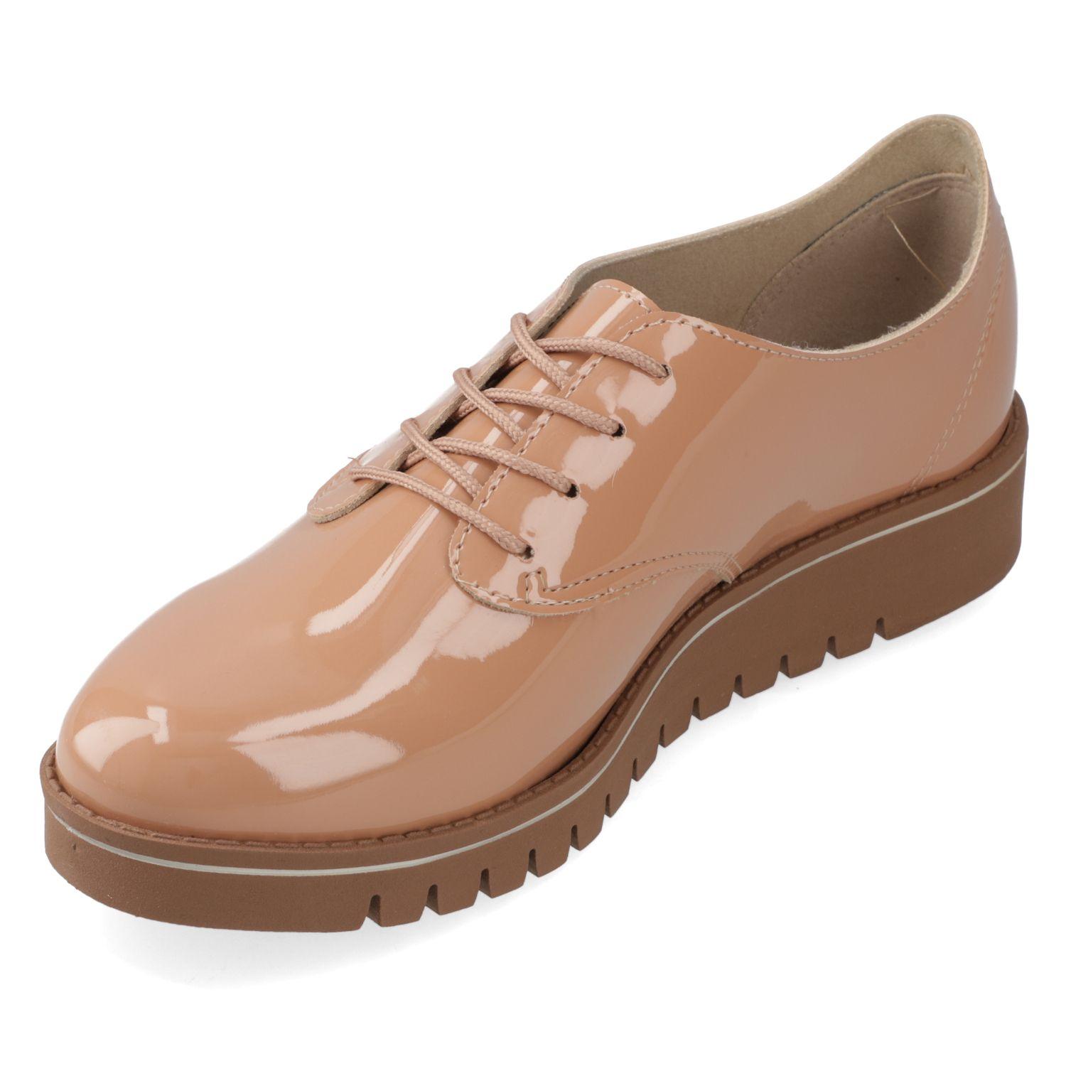 Oxford Beira Rio Nude 658/Natural/Blanco Off Verniz Premium-2