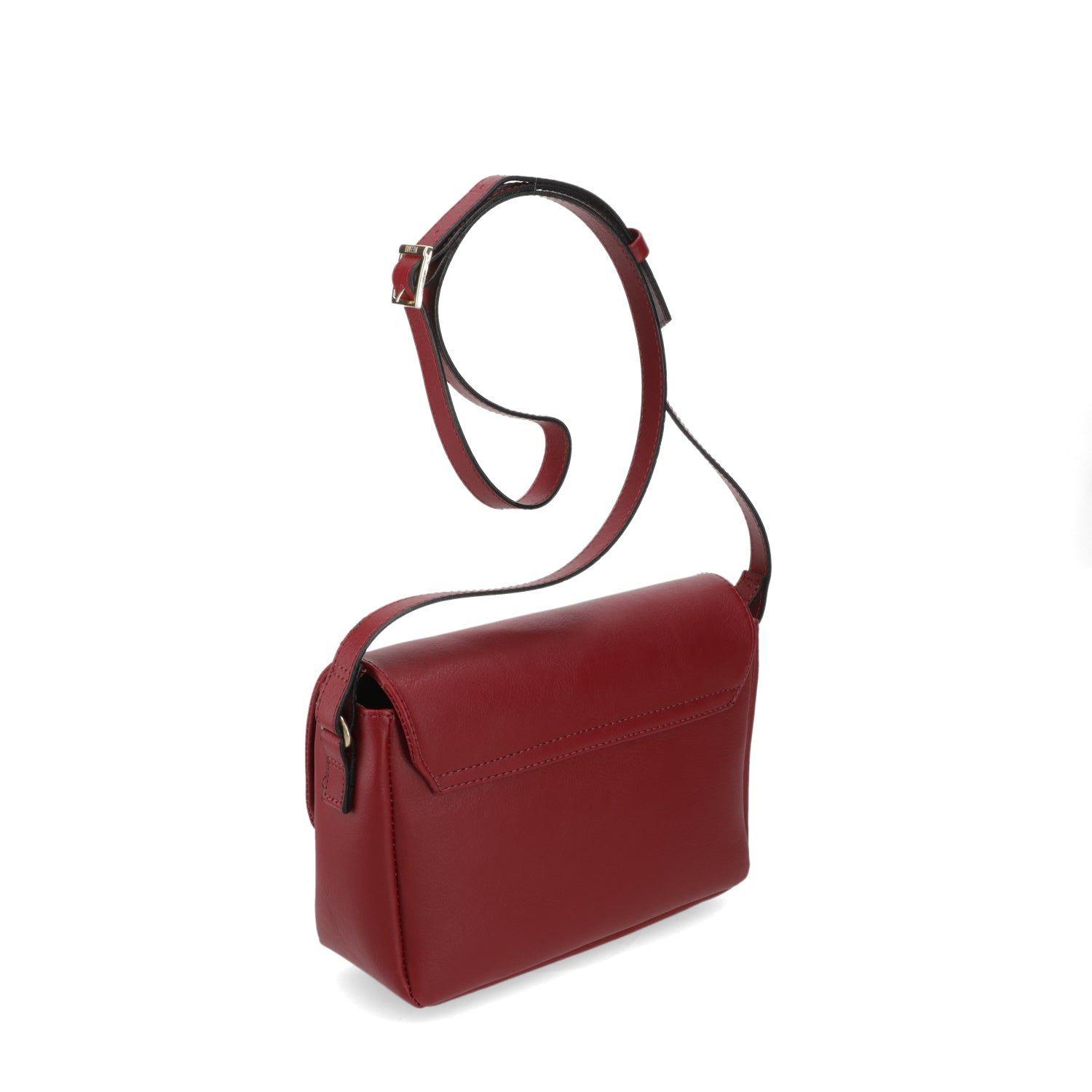 Cartera Bandolera Mujer Vizzano Roja con Detalle Metálico-2
