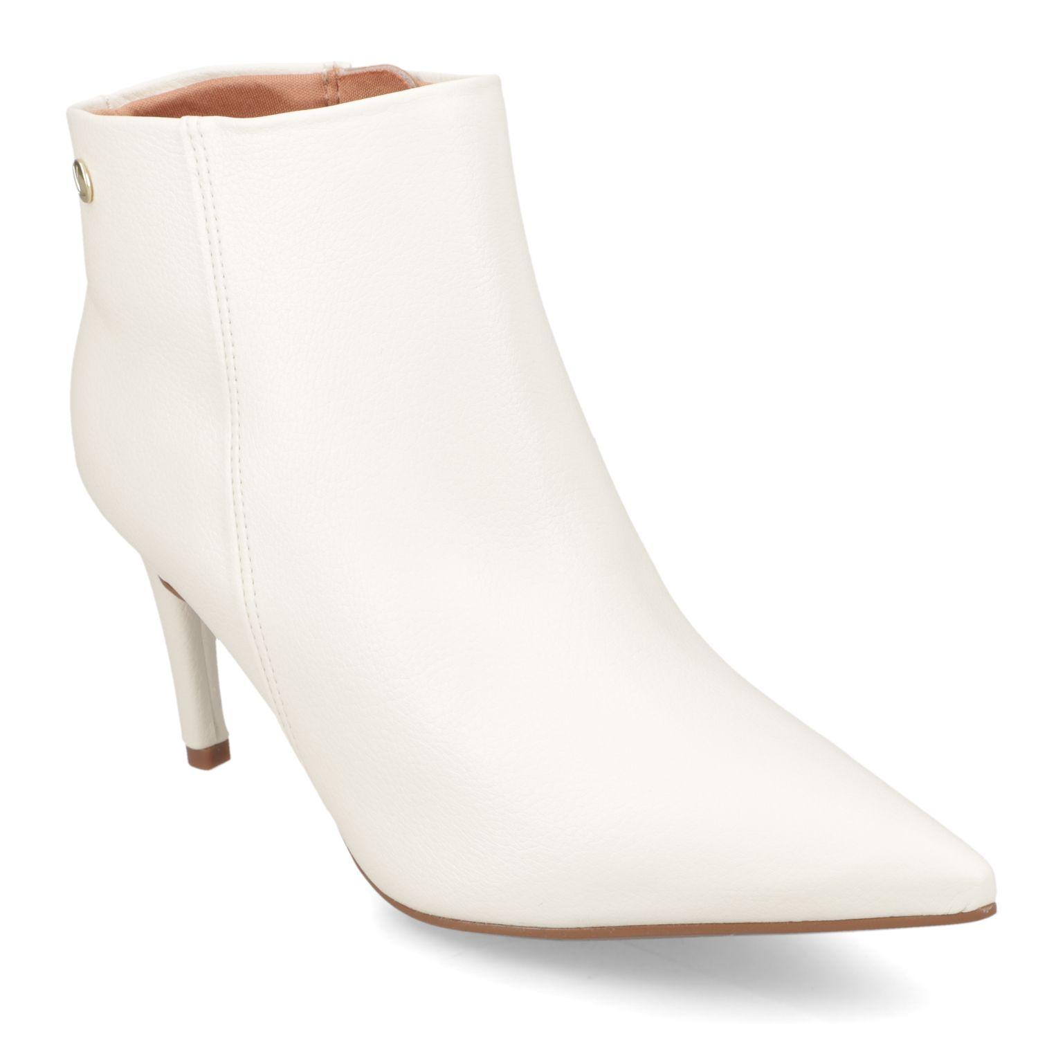 Botin Blanco Taco Aguja Vizzano-0
