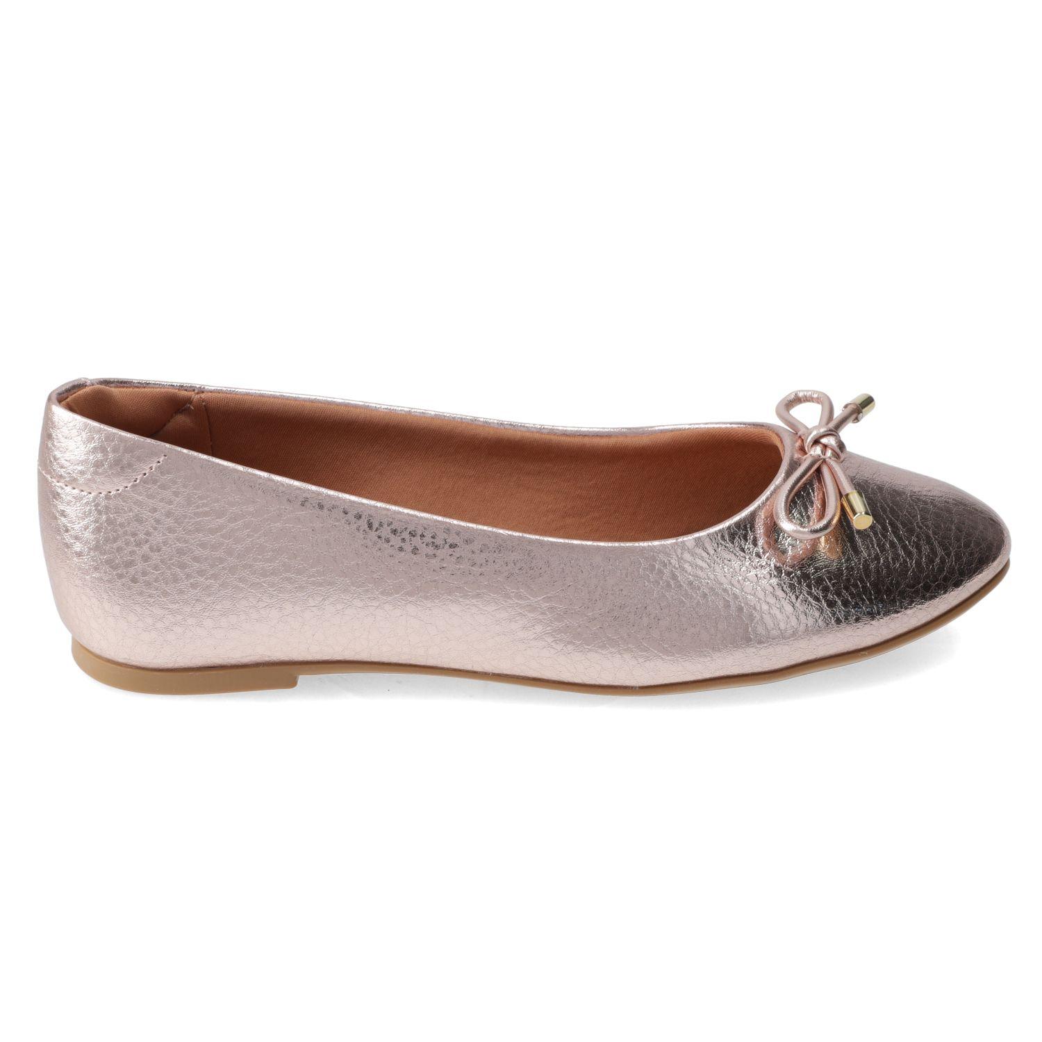 Ballerina Vizzano Rosado Efecto Cuero-1