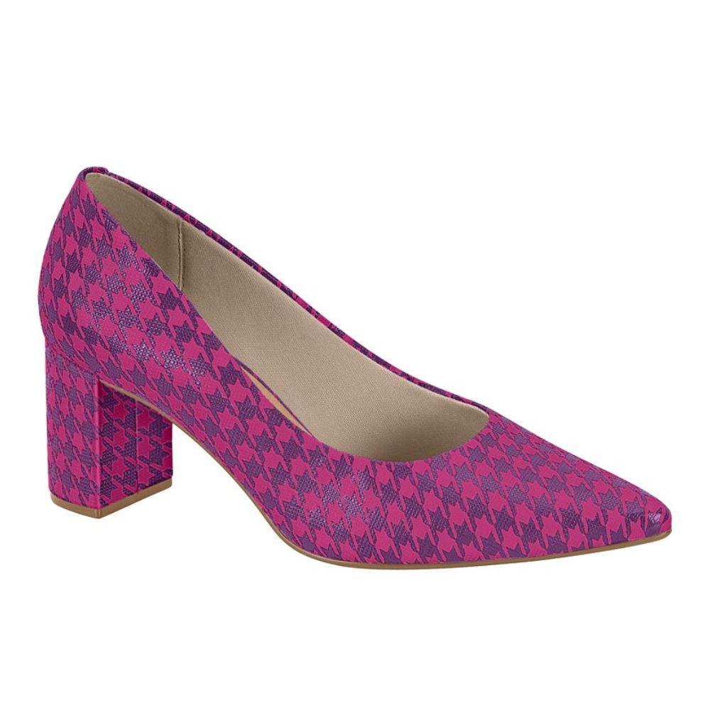 Zapato Mujer Taco Cuadrado Magenta Beira Rio-0