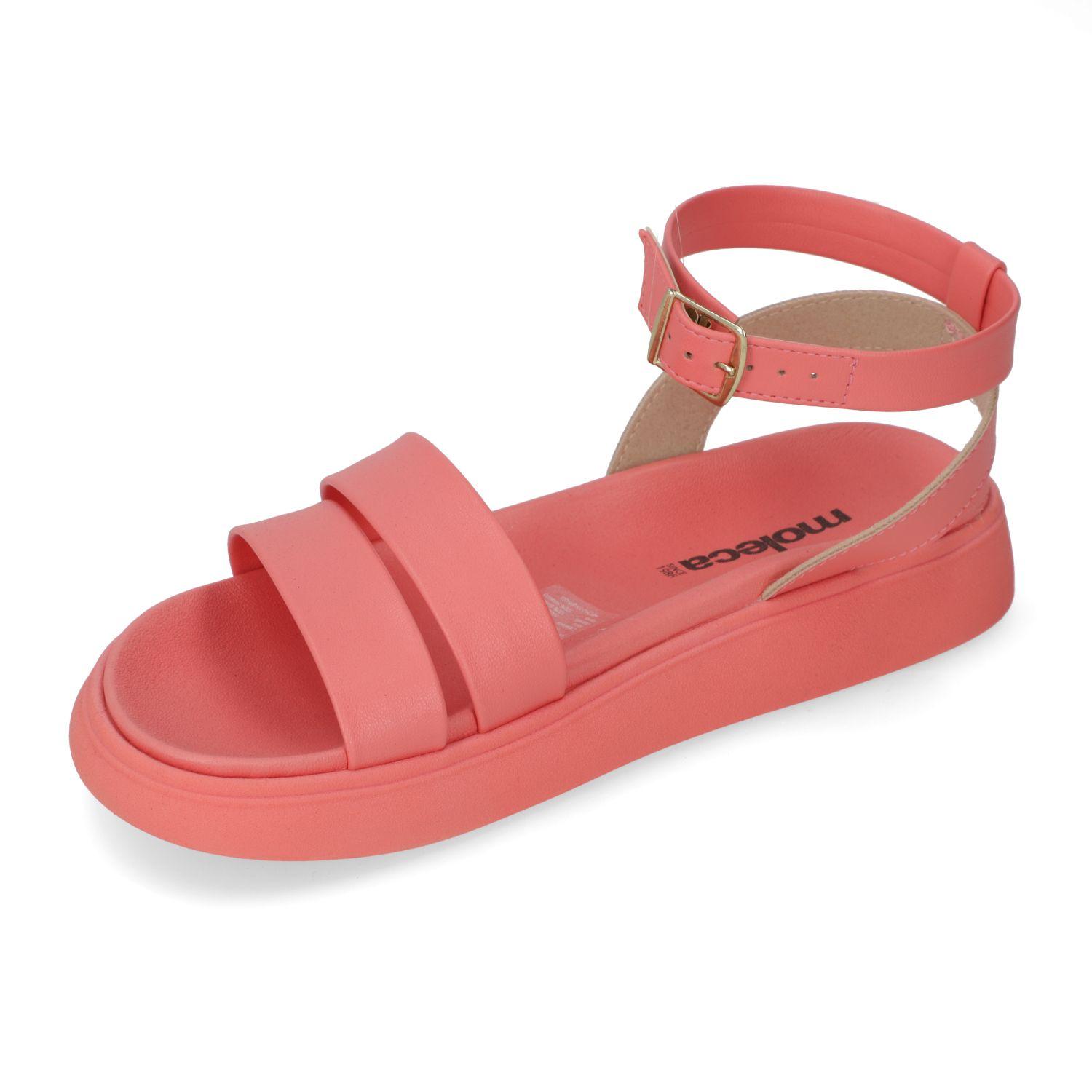 Sandalia Plana Moleca Coral 10846-2