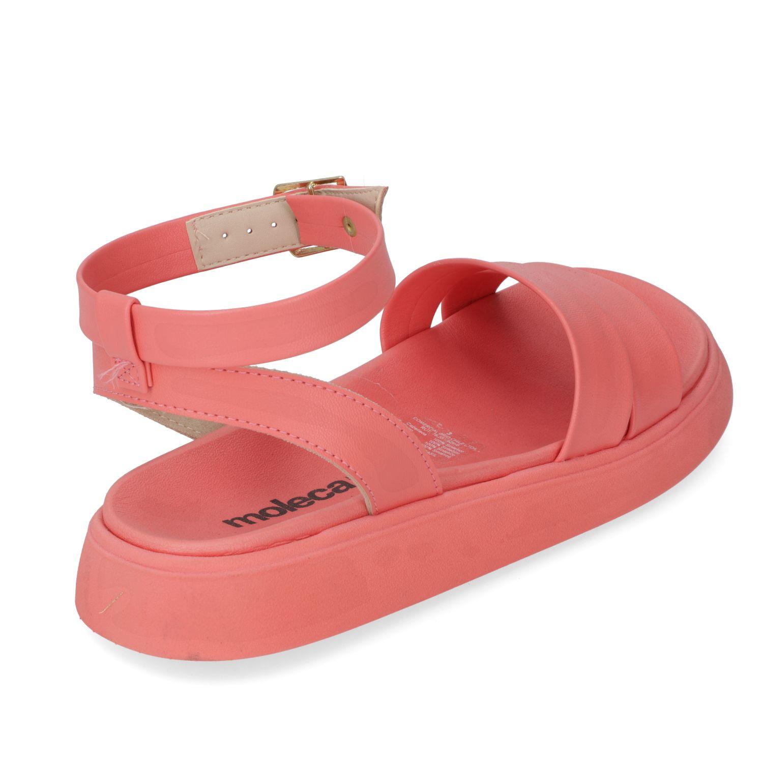 Sandalia Plana Moleca Coral 10846-3