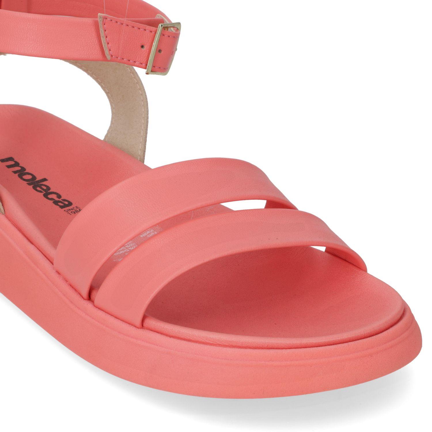 Sandalia Plana Moleca Coral 10846-4
