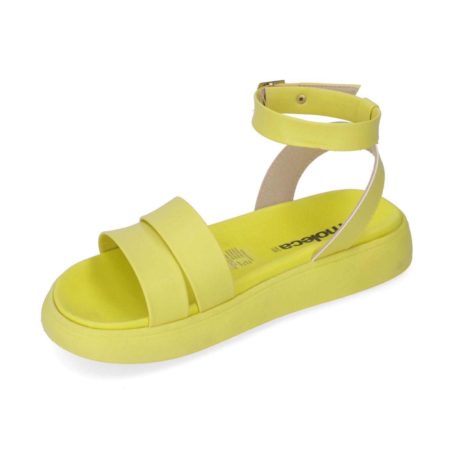 Sandalia Plana Moleca Amarillo 10851-2