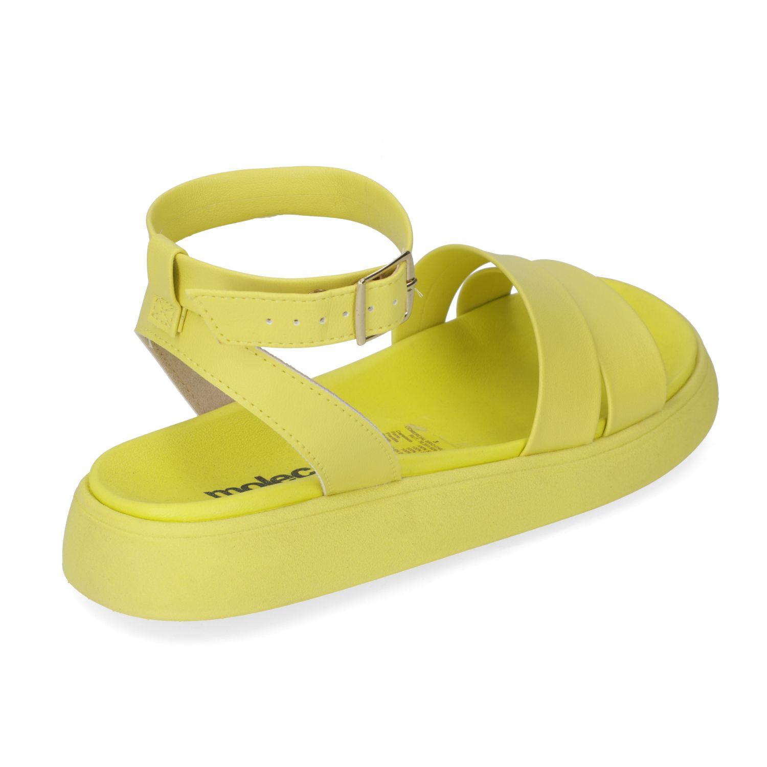 Sandalia Plana Moleca Amarillo 10851-3