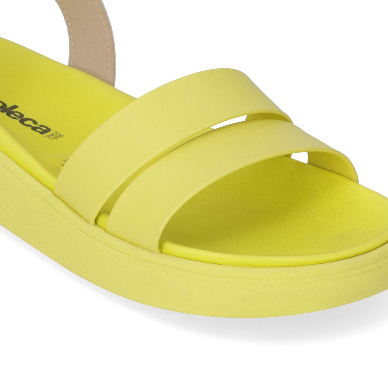 Sandalia Plana Moleca Amarillo 10851-4