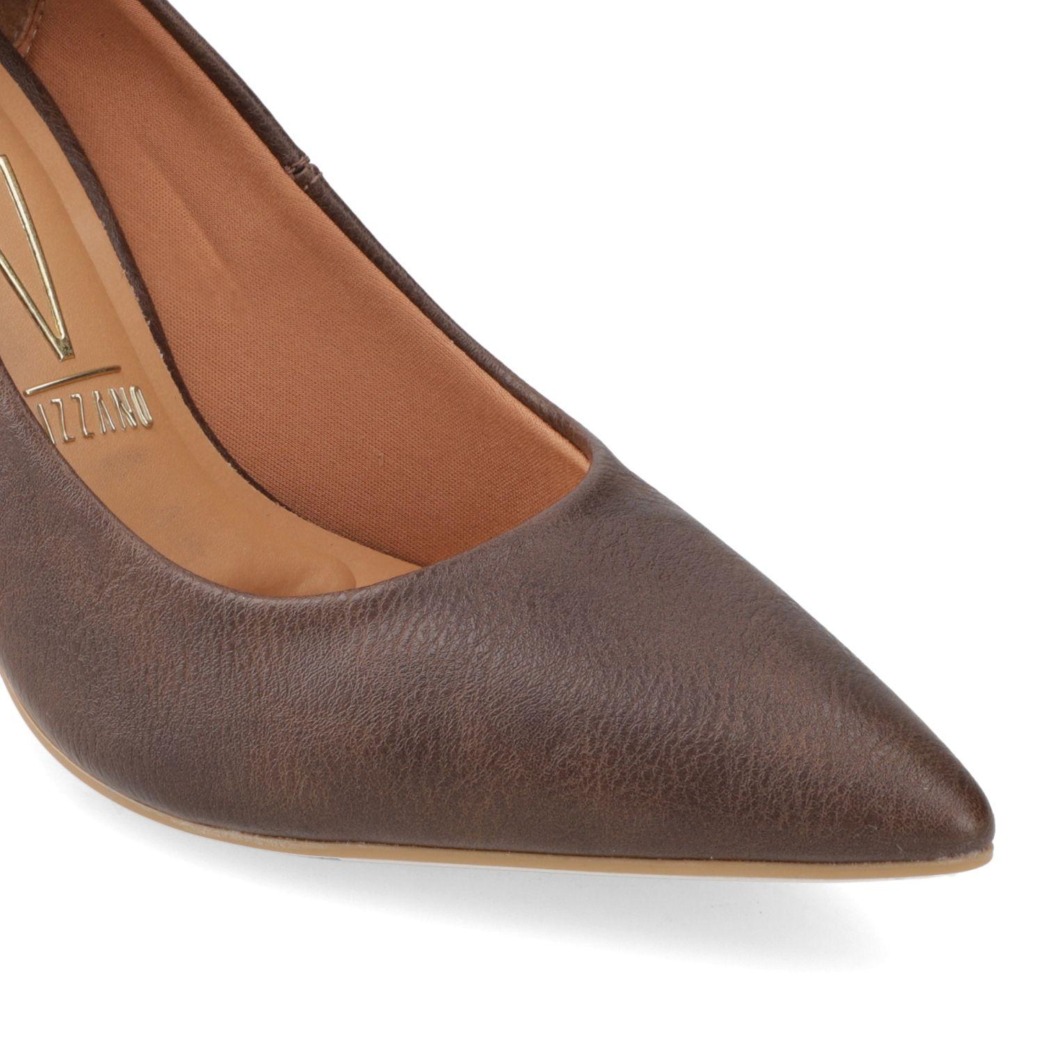 Stiletto Vizzano Café Taco 10 Cm Efecto Cuero-5