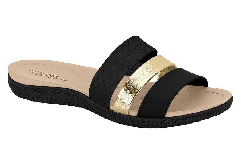 Sandalia Modare Ecocuero Multicolor Negro-0