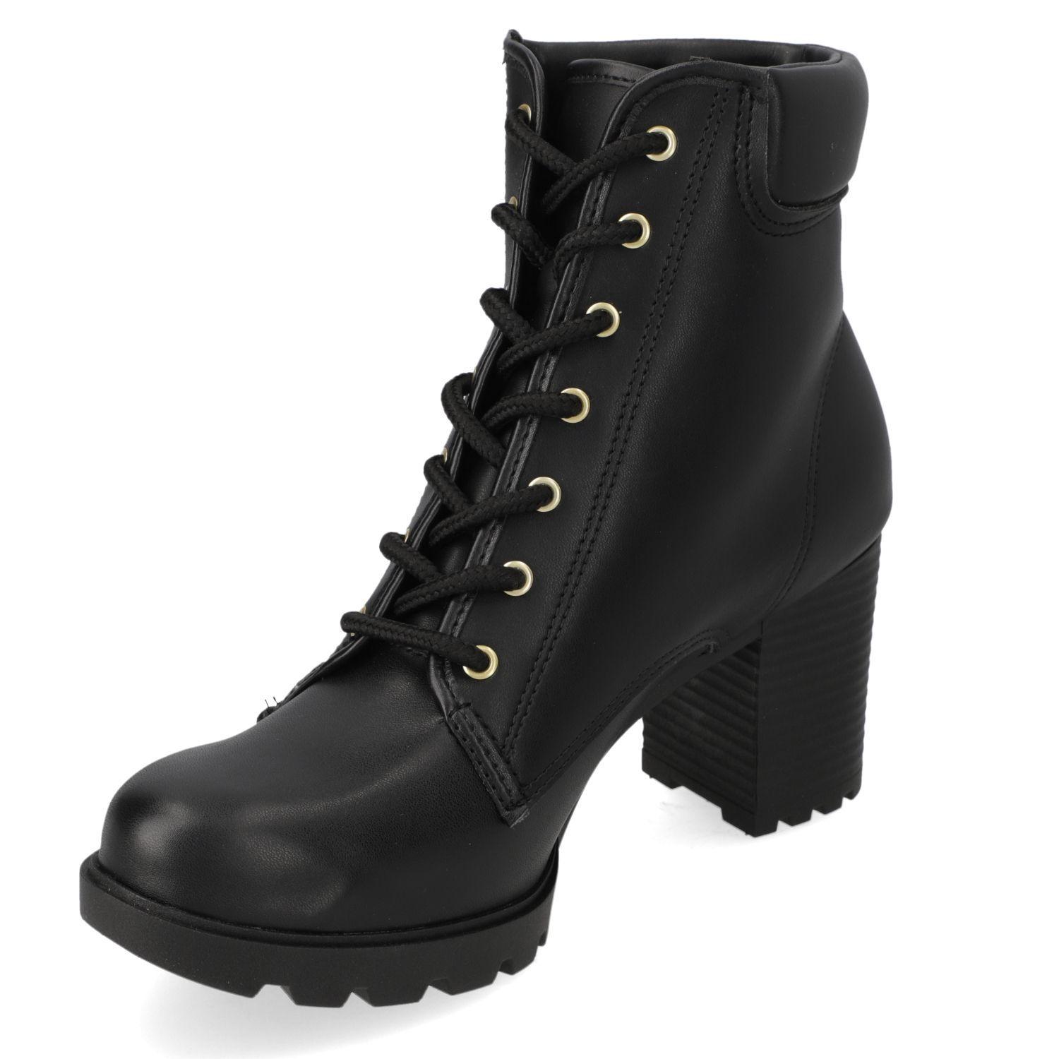 Botin Taco Moleca Negro 16393-2