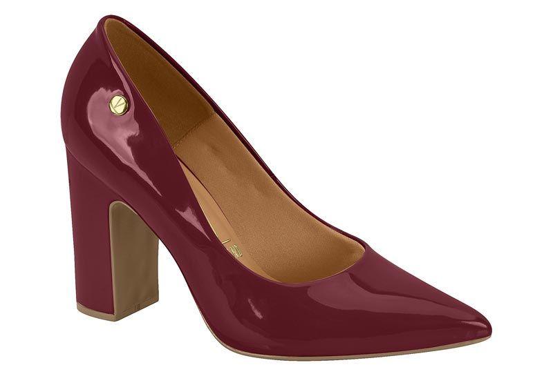 Zapato Mujer Taco Cuadrado Charol Vino 1285-400- Vizzano-0