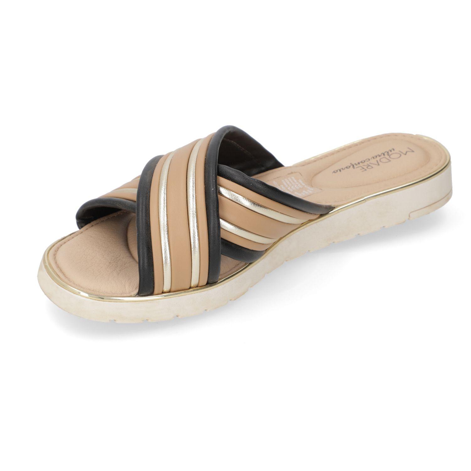 Sandalia Plana Modare Nude 13938-2