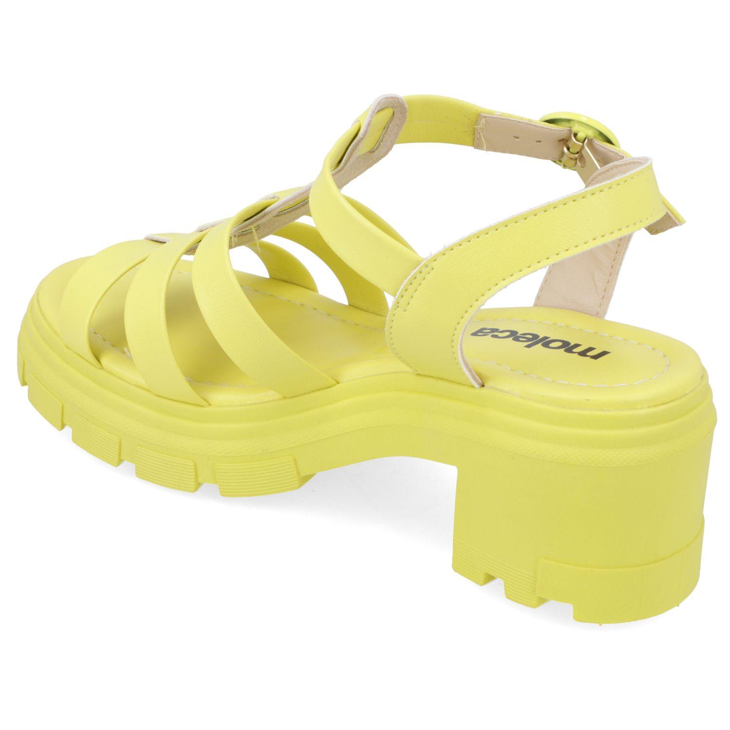Sandalia Taco Moleca Amarillo 10939-3