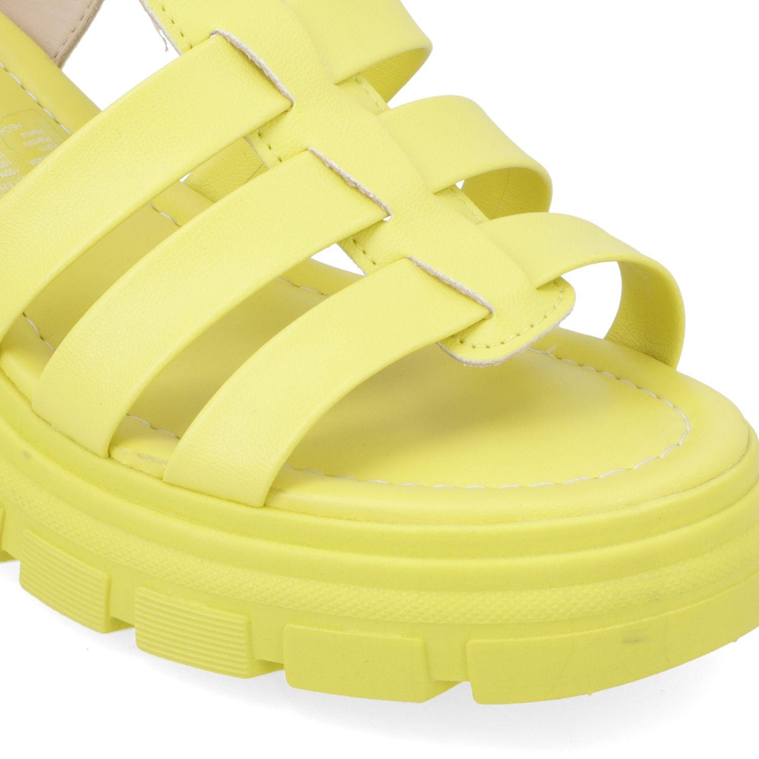 Sandalia Taco Moleca Amarillo 10939-5