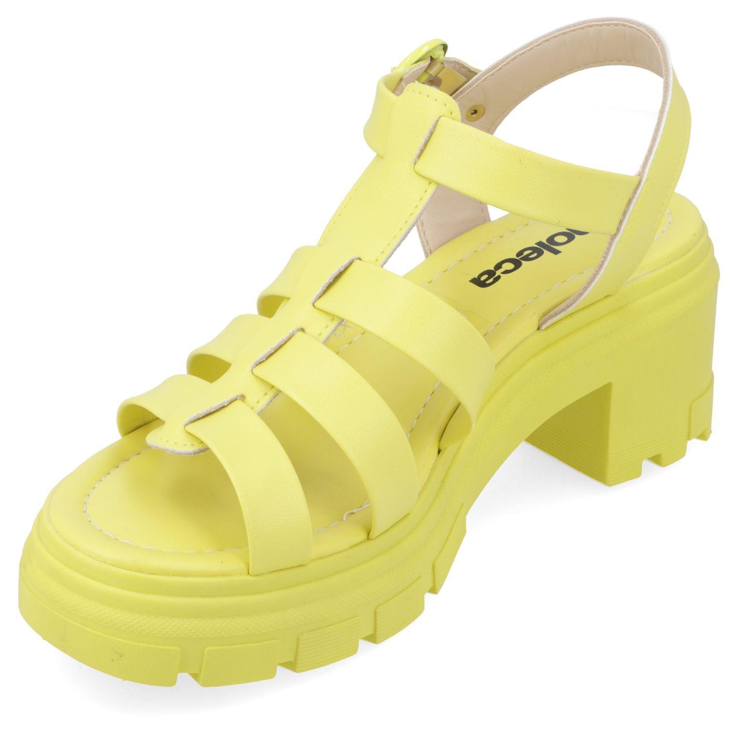 Sandalia Taco Moleca Amarillo 10939-2