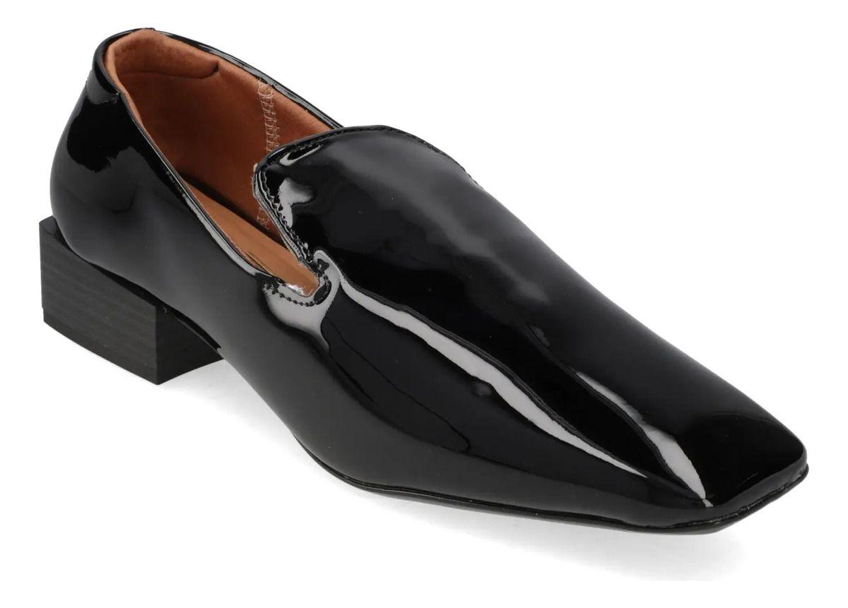 Mocasines Charol Negro Vizzano-0