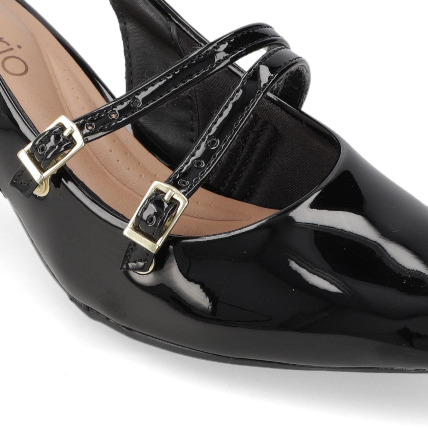 Stiletto Beira Rio Negro Taco 5 Cm-5