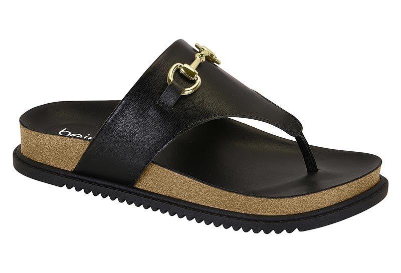 Sandalia Plana Beira Rio Negro 15695-5